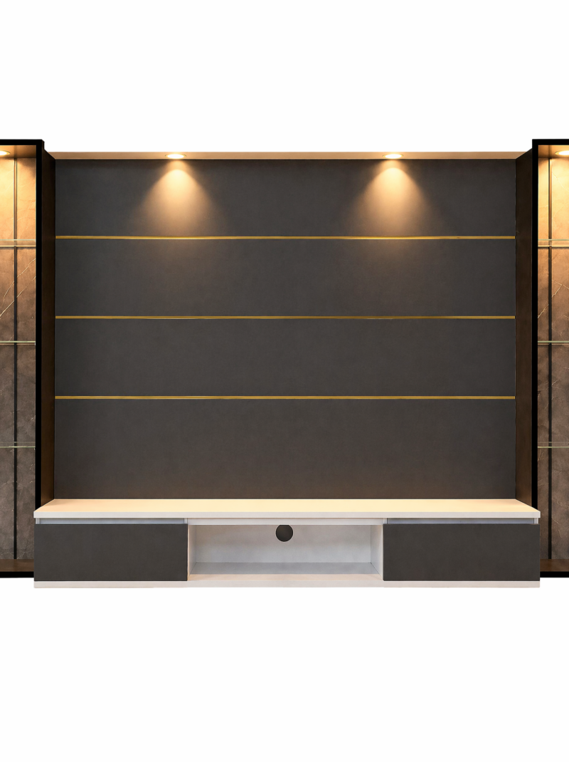 EE LIFE DESIGN  8FT FLOATING TV WALL CABINET / 8FT  WALL KABINET|FREE INSTALLATION