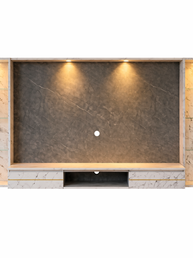 EE LIFE DESIGN  8FT FLOATING TV WALL CABINET / 8FT  WALL KABINET|FREE INSTALLATION