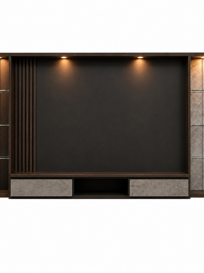 EE LIFE DESIGN  8FT FLOATING TV WALL CABINET / 8FT  WALL KABINET|FREE INSTALLATION
