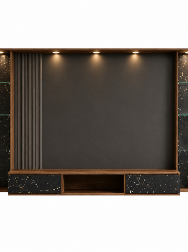 EE LIFE DESIGN  8FT FLOATING TV WALL CABINET / 8FT  WALL KABINET|FREE INSTALLATION